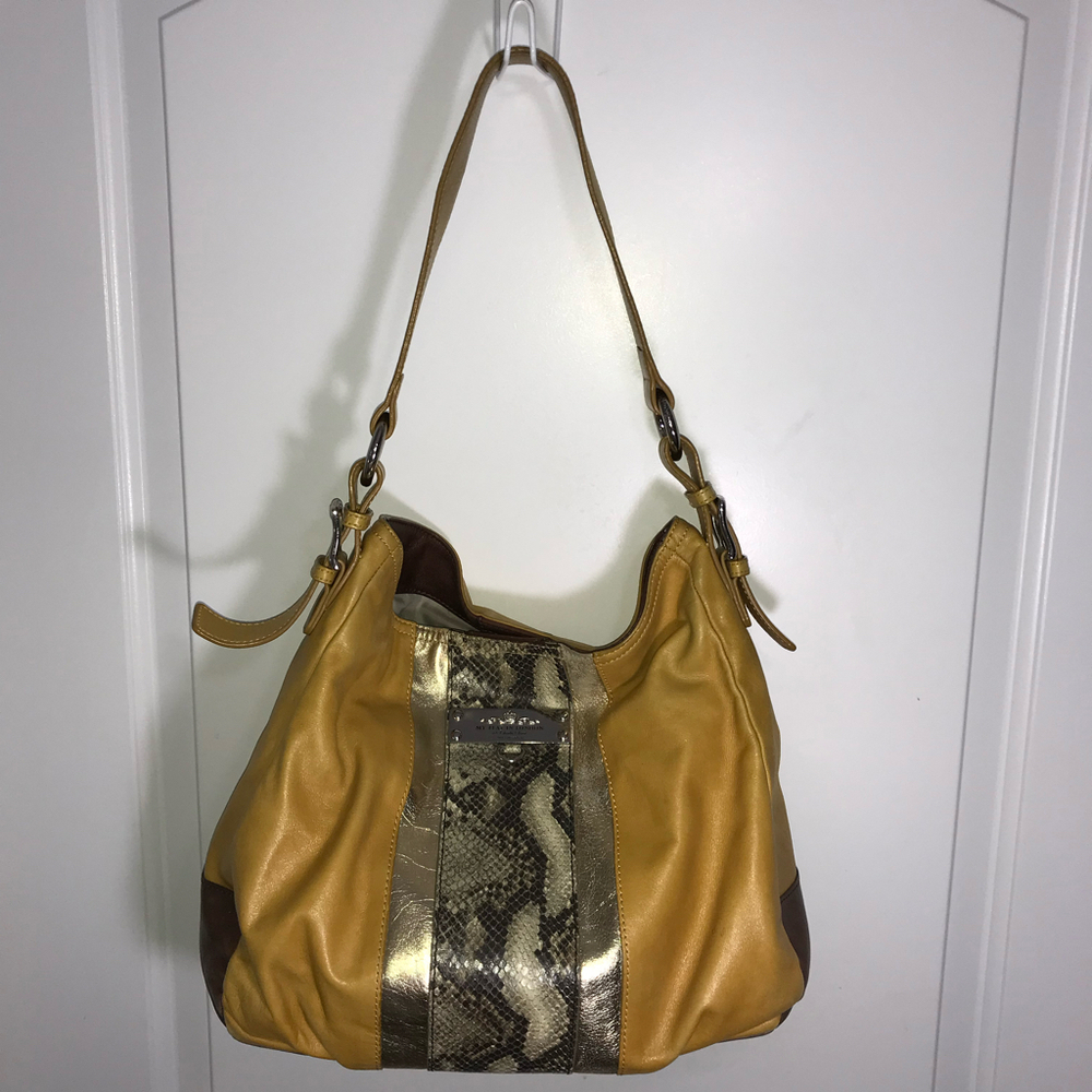 My Flat in London Snakeskin Hobo Vtg  Bag (Rare) w/ Stud Bottom Great Condition